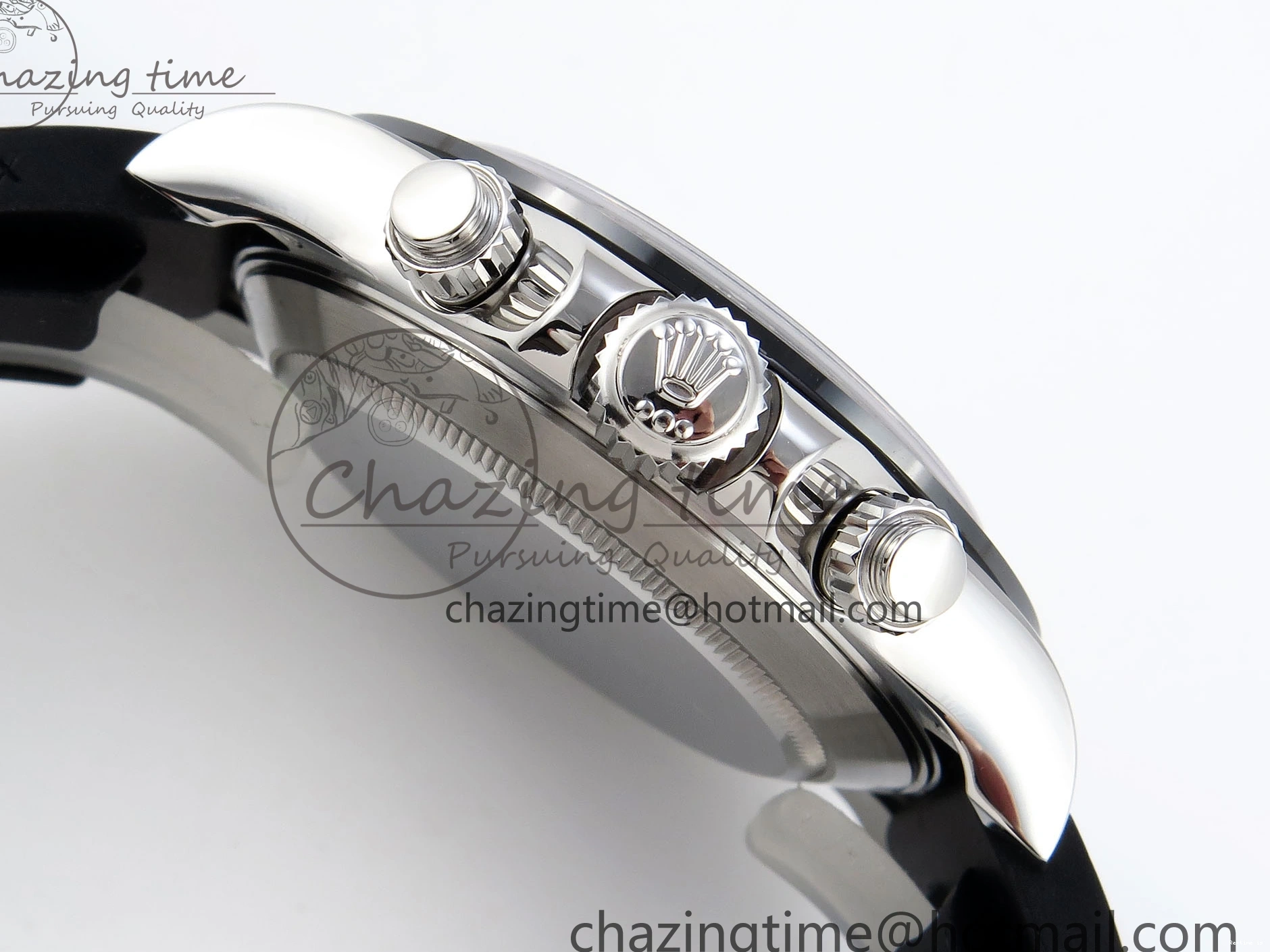 1225 Premium DAYTONA 116519 SS OMF BEST EDITION BLACK DIAL ON OYSTERFLEX STRAP A7750 (SLIM MOVEMENT) 1788